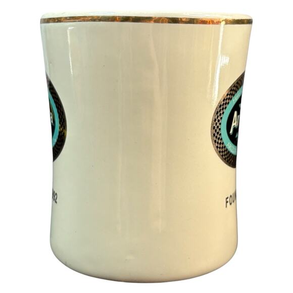 Vintage Arizona Iced Tea Creme Gold Coffee Mug Ceramic Kitchen Advertisement 90s - Picture 3 of 12